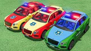 EVERY BENTLY  POLICE CAR COLOR TESTED ON TRUCK ! FS 22
