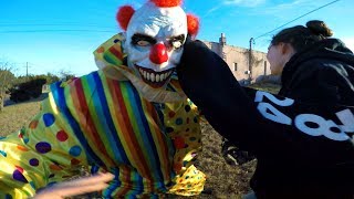 Scary Clown Attacks And Destroys Phone!