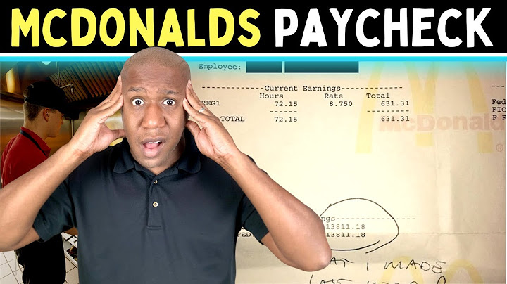 What is the starting pay at mcdonalds