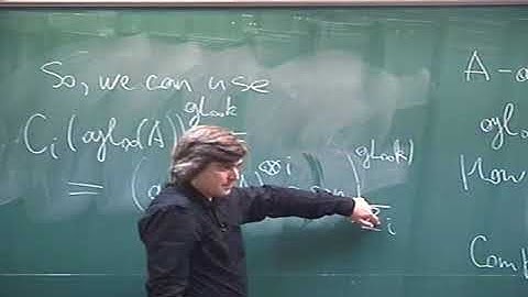 Dmitry Kaledin (Uni. of Moscow) / Introduction to Noncommutative Geometry 3 / 2009-10-15