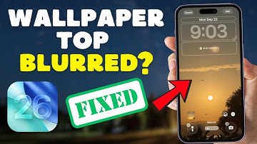 How to Fix TOP PART of Lock Screen Wallpaper Getting Blurred in iOS 26 on iPhone