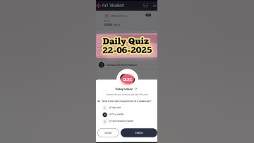 What is the main characteristic of a stablecoin ? Ari wallet. daily Crypto quiz answers. #airdrop