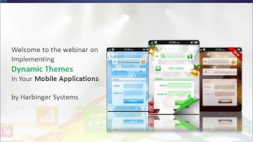 Webinar: Implementing Dynamic Themes in your Mobile Applications
