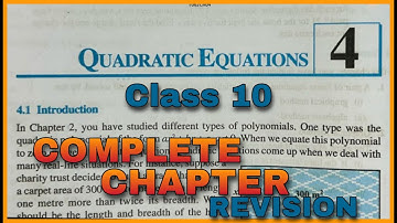Class 10 Chapter 4 Ex 4.1 4.2 4.3 Quadratic Equations Chapter 4 NEW CBSE NCERT Syllabus Rajmith