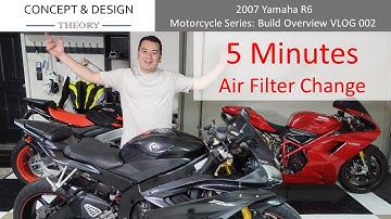 Yamaha R6 Air Filter Change Replacement DIY Build Video 2