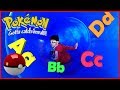 POKEMON BALL and Riding Power Wheels Dune Racer and Catching ABC Letter Alphabets video for children