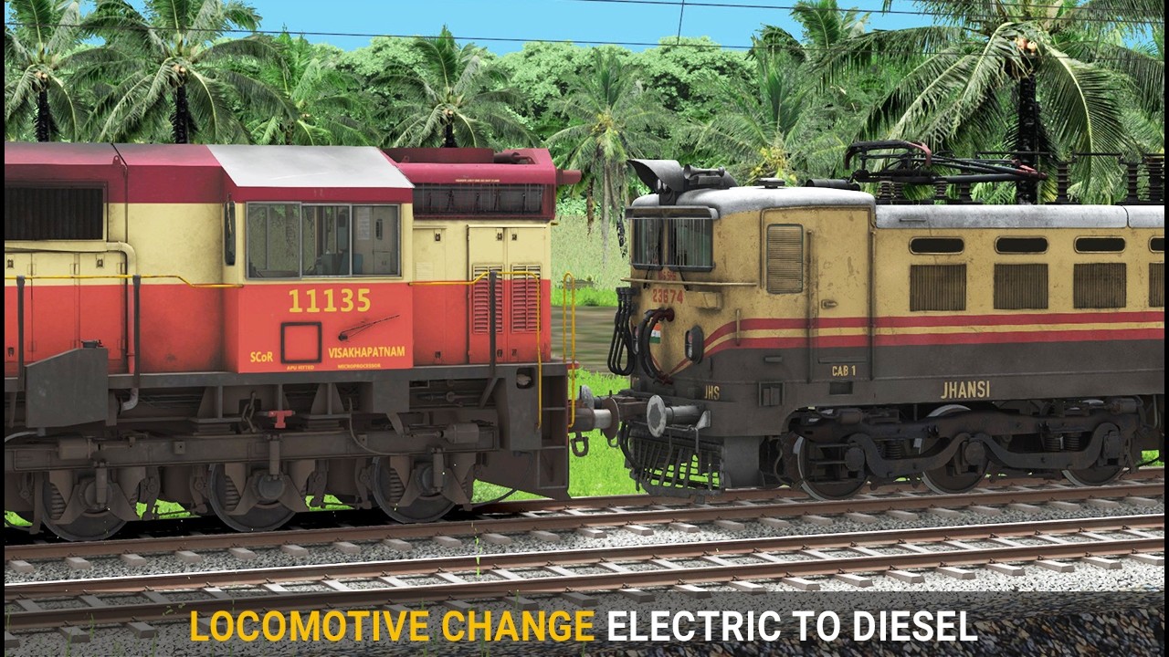 Electric to Diesel Locomotive Change | Train Simulator | Engine ...