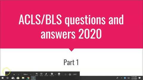 ACLS questions and Answers 2020