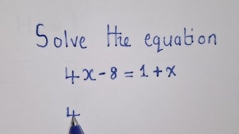 2023 | Grade 9 | Solve the Equation | G9 Paper 1 | Question 12.