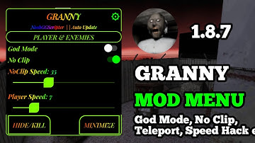 Granny Mod Menu || 1.8.7 || Halloween Update