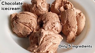Chocolate Ice-cream Recipe (Only 5-Ingredients) ❌ Chocolate ❌Condensed milk