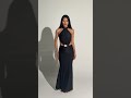 Maxi cut-out gown with Halter neckline #corsetdress ~ not your average black dress🖤
