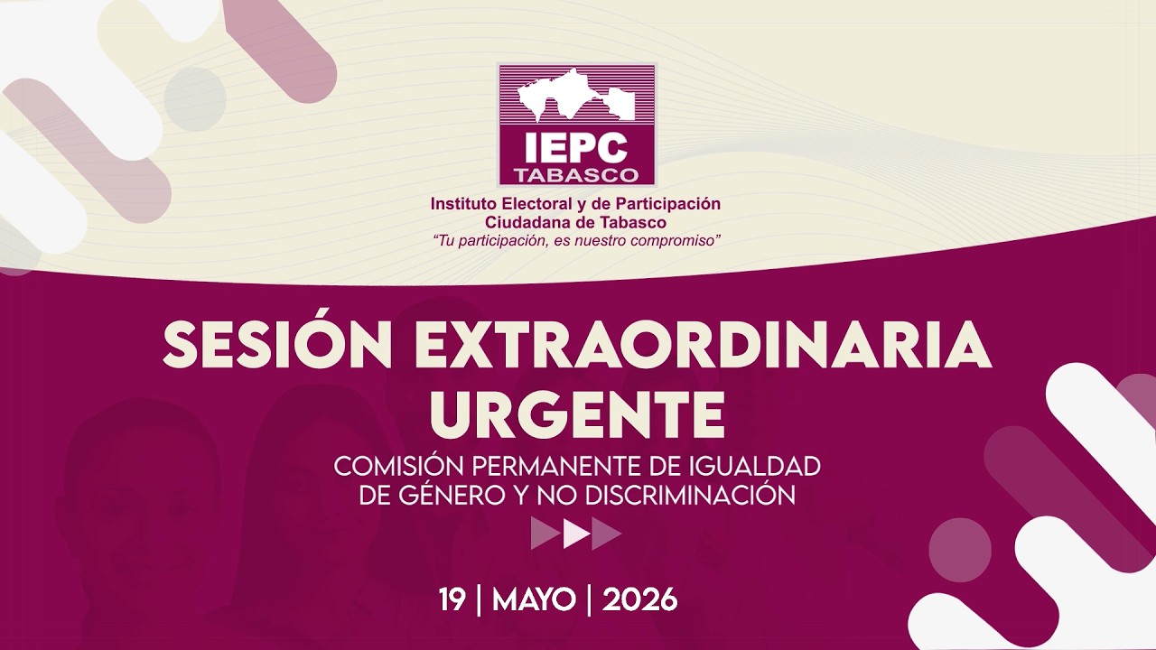 Sesión Extraordinaria Urgente de la Comisión de Igualdad de Género y No Discriminación. #cpigyndtab
