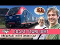 My first time eating in a dining car amtrak coast starlight