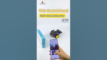 🐞 Control the ESP32-CAM 2WD Car through a web panel#keyestudio #esp32 #shorts #stem #diy #cameracar