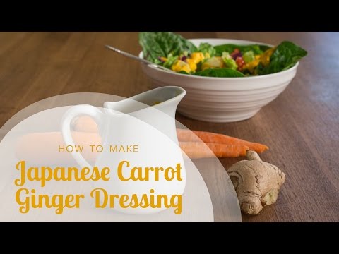 How To Make Japanese Carrot Ginger Dressing (Japanese Restaurant Style Ginger Dressing Recipe)