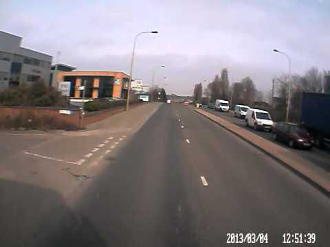 HGV Driver leaves his hand brake off