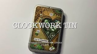 A Clockwork Themed Tin by Sarah Anderson - A Lavinia Stamps Tutorial