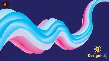Easy to Create Fluid Color Abstract Background in Illustrator | #adobe  #illustrator #graphicdesign