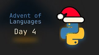Can a Snake Build a Christmas Tree? 🐍 Python Holiday Magic | Advent of Languages Day 4