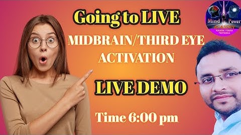 MIDBRAIN/THIRD EYE ACTIVATION LIVE DEMO #midbrain #memory #concentration #thirdeye #omg #shorts