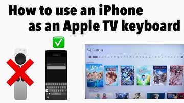 How to use an iphone as an apple TV keyboard