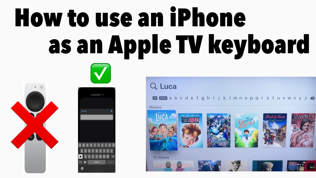 Watt Funktionsfejl bestå How to use an iphone as an apple TV keyboard - YouTube