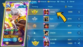 FINALLY TOP 1 GLOBAL YIN😱 | YIN BEST BUILD AND EMBLEM 2024 FOR HIGH DAMAGE | MOBILE LEGENDS