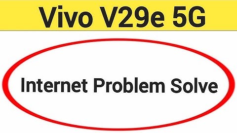 How to fix no network problem in Vivo V29e 5G | Vivo V29 5G, internet problem solve kaise karen