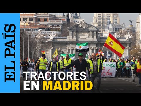 ESPAÑA | Los tractores llegan a Madrid y se dirigen a la Puerta de Alcalá | EL PAÍS