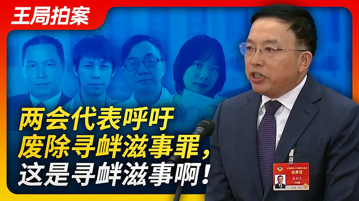 兩會代表呼籲廢除尋釁滋事罪，這就是尋釁滋事｜尋釁滋事罪｜人大代表｜朱征夫｜羅翔｜口袋罪｜人權｜打擊犯罪｜思想犯｜浦志強｜王局拍案20230303 - 天天要聞
