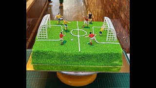Satisfying and easy to make football cake|football cake tutorial#cake #youtubevideos #footballcake