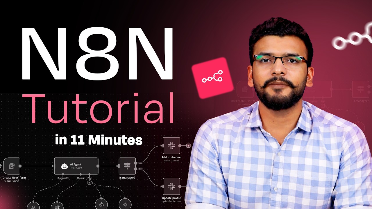 Build AI Agents with n8n tutorial screenshot