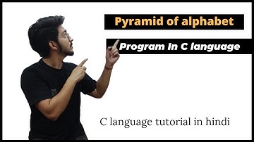 Alphabet Pattern Printing in C (HINDI) || program in c. { Half Pyramid of Alphabets}