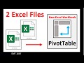 Combine Two Excel Files Into PivotTable Report - Excel Magic Trick 1667