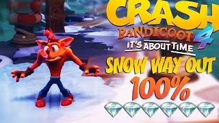 Crash Bandicoot 4: It's About Time Demo - Snow Way Out 100% (No Damage)