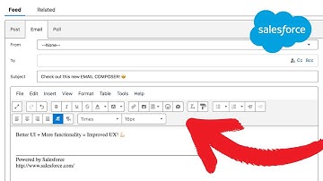 First look at the Lightning Editor for Email Composers in Salesforce ⚡