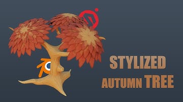 Stylized Autumn Tree in Blender