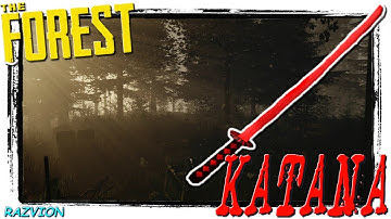 HOW TO FIND THE KATANA AND FLASH LIGHT | The Forest Version 1.10