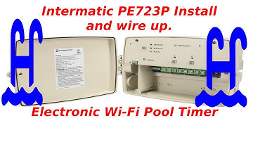 Intermatic PE723P 7-Day Electronic Wi-Fi Pool Timer Wiring Schematic for 2 pumps, PE733P similar