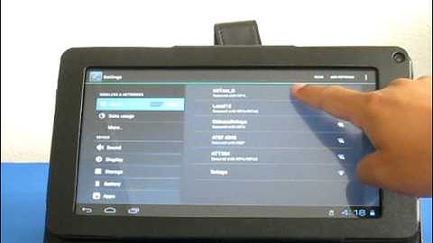 Android 4.0 tablet Quick start guide ---How to connect to the internet