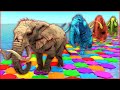 Zombie elephant mammoth chasing Wild elephant Temple run: Zombieworld | Mammoth life #75