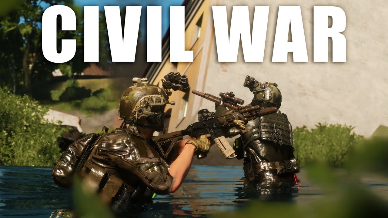 The U.S. Civil War In Arma Reforger Breaches The Pacific Coast...