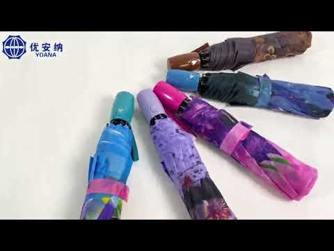 Yoana Three fold butterfly umbrella 22”X 8k