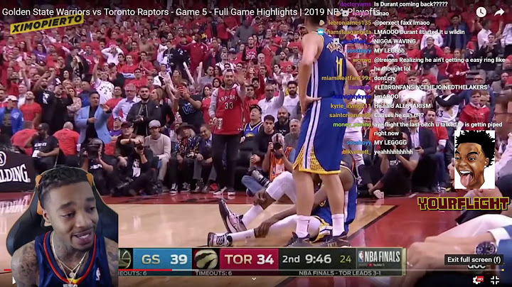 FlightReacts Mad At Raptors fans Warriors vs Raptors Game 5 NBA FINALS