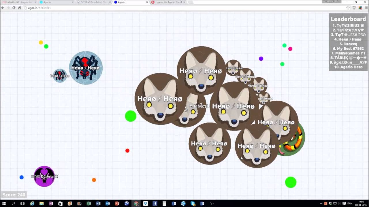agar.io montage with streamers
