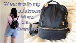 What fits in my Lululemon Micro City Adventurer