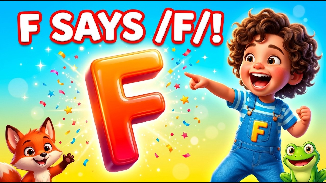 Fantastic Letter F! Fun Phonics Song for Preschool Kids