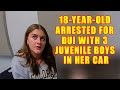 Bodycam DUI Arrest - 18-Year-Old Woman Arrested for DUI with Three 17-Year-Old Male Passengers