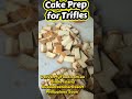 Cake Prep for Trifles #cake #cakes #trufles #desserts #bakery